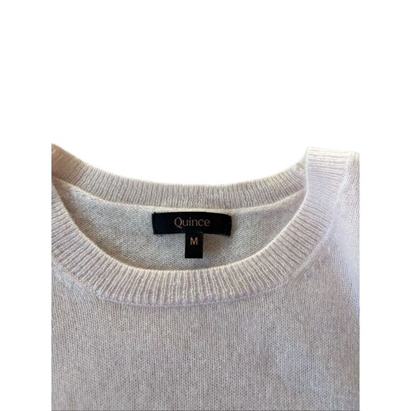 Quince Mongolian Cashmere Crewneck Sweater size M Minimal Pink - Picture 6 of 12